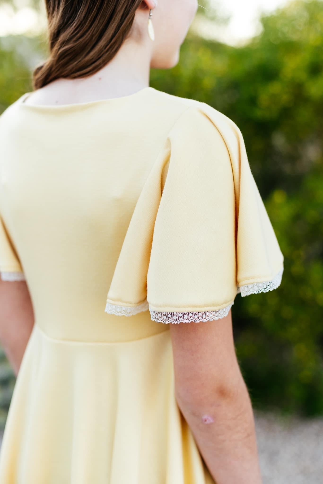 Light Banana Yellow, Ponte Solid, Double Knit - Boho Fabrics - Ponte Solid, Knit Fabric