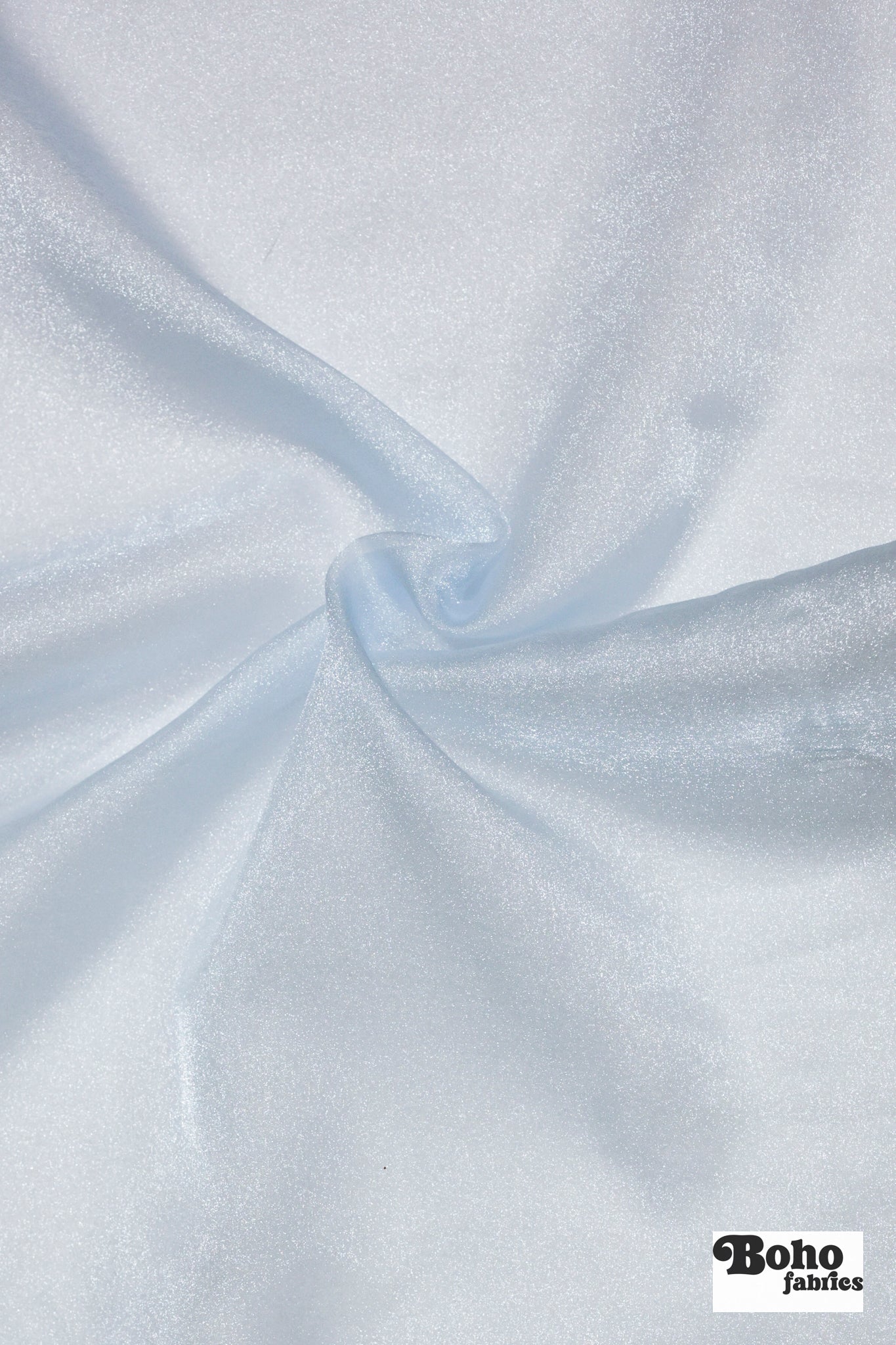 Light Blue, Organza Shimmer, 44" Woven Fabric - Boho Fabrics - Organza, Woven Fabric