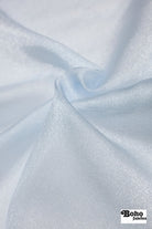 Light Blue, Organza Shimmer, 44" Woven Fabric - Boho Fabrics - Organza, Woven Fabric