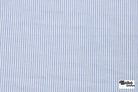 Light Blue & White Narrow Stripe Cotton Woven Fabric - Boho Fabrics - Shirting, Woven