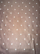 Light Brown Polka Dots, French Terry Knit Fabric - Boho Fabrics - French Terry Prints, Knit Fabric