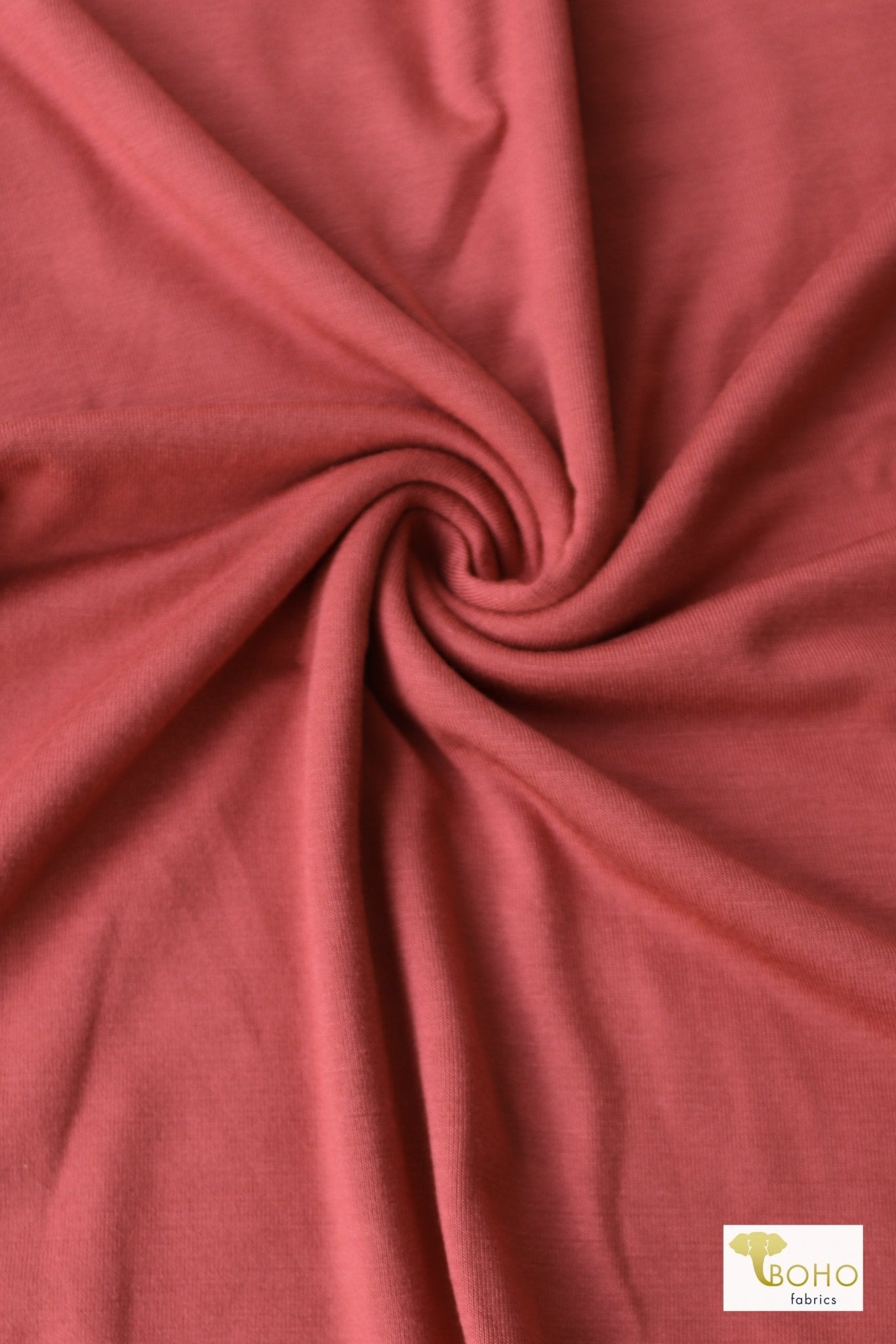 Light Cranberry Red, Rayon Spandex Solid - Boho Fabrics