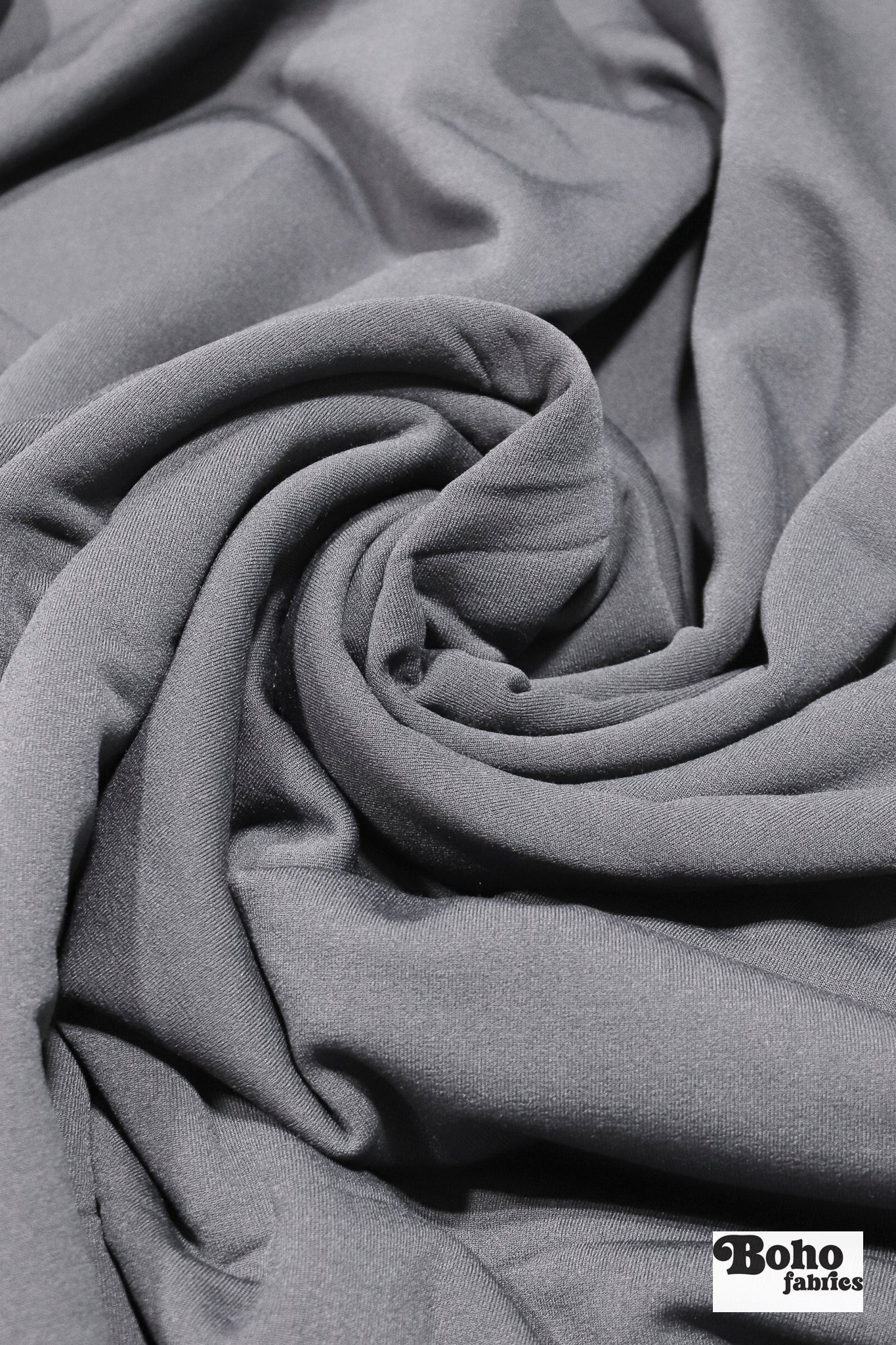 Light Gray, Power Stretch Pro Fleece - Backed Performance Fabric. 2nds - Boho Fabrics - Performance Fabrics