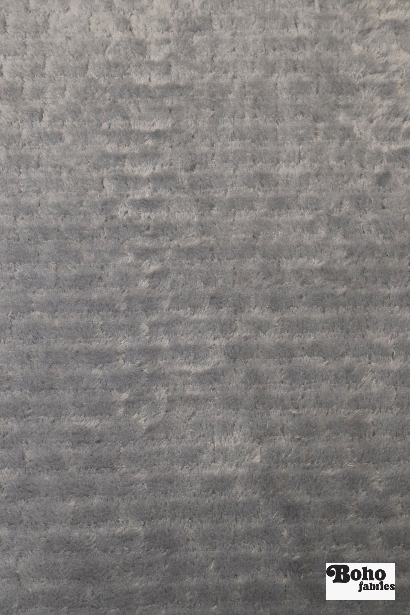 Light Gray, Textured “Brick” High Loft Fleece Fabric by Polartec - Boho Fabrics - Performance Fabrics