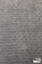 Light Gray, Textured “Brick” High Loft Fleece Fabric by Polartec - Boho Fabrics - Performance Fabrics