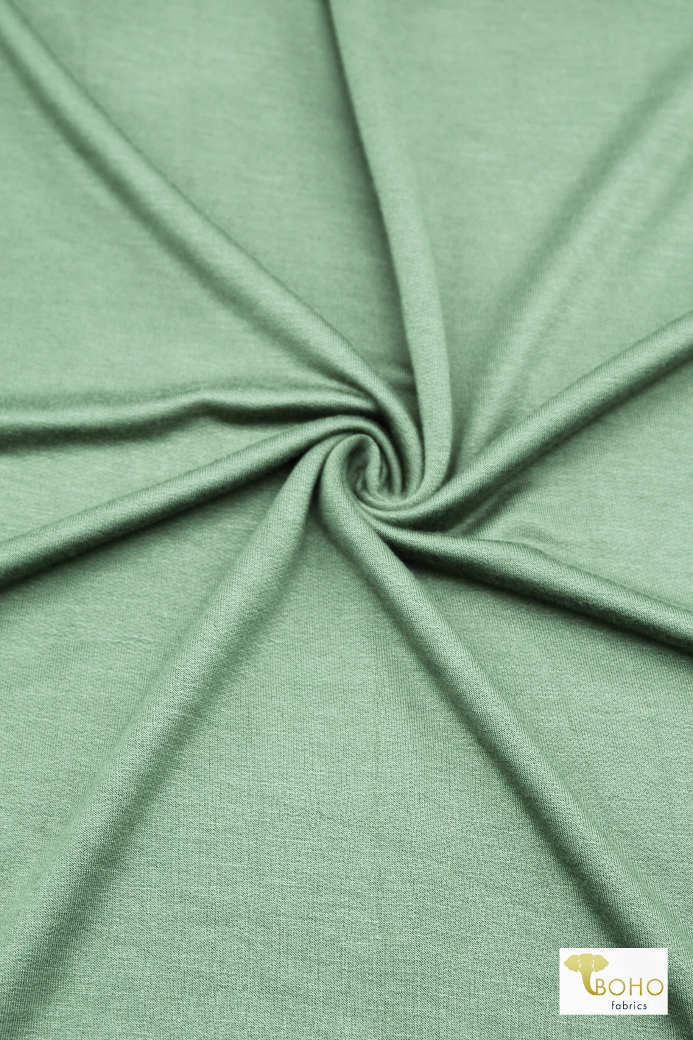 Light Green, French Terry Solid Knit Fabric - Boho Fabrics - French Terry Solid Knit