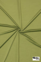 Light Olive Green, Nylon Stretch Lining Knit Fabric - Boho Fabrics - Lining