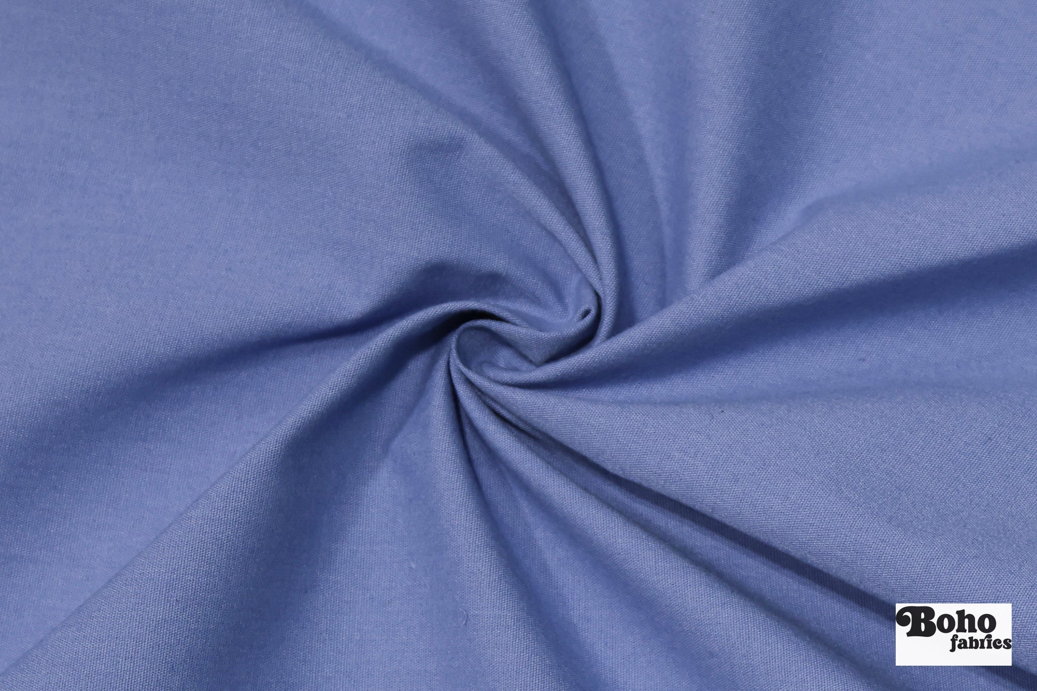 Light Periwinkle, Deadstock Cotton Canvas Woven Fabric - Boho Fabrics - Canvas Fabric