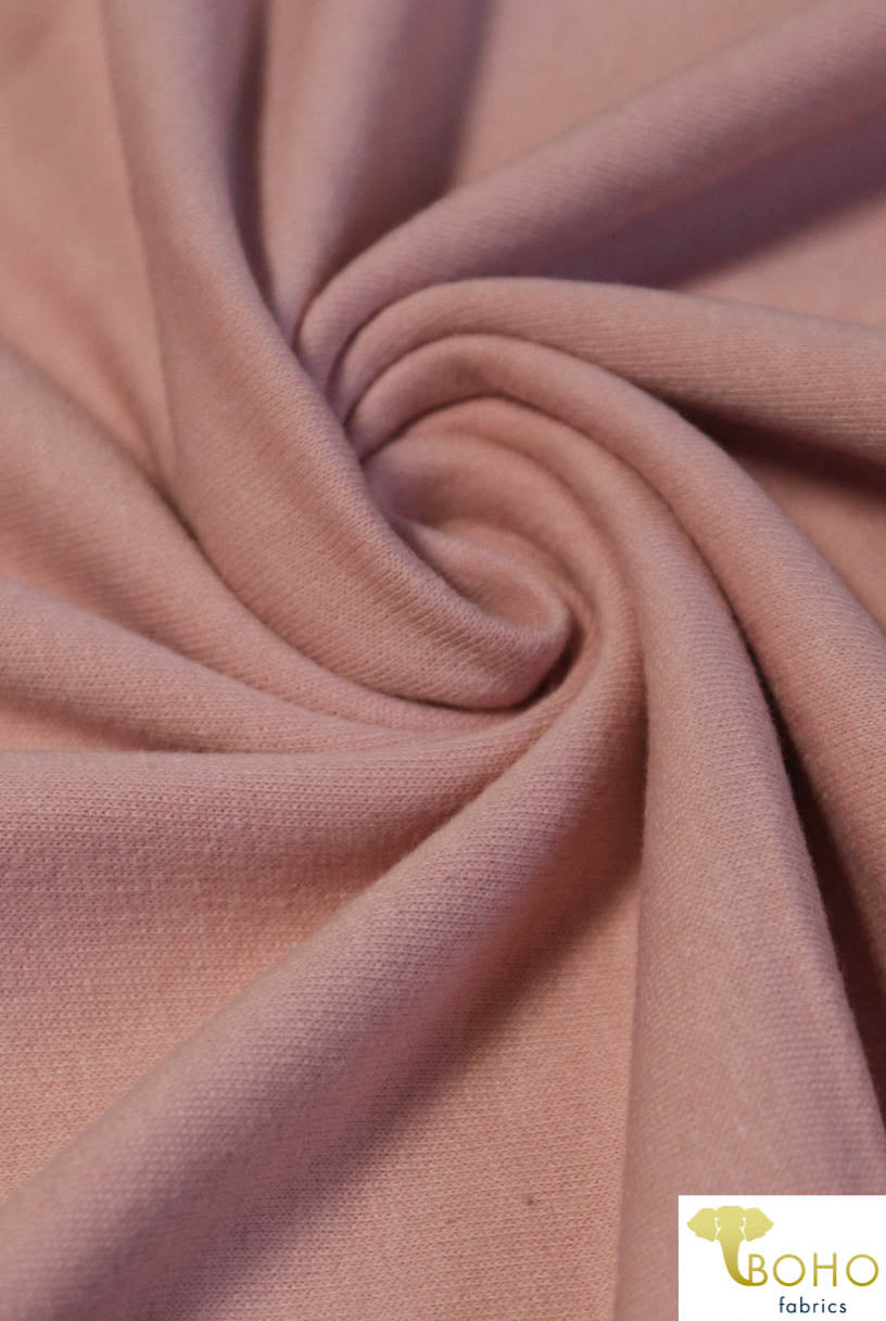 Light Pink. Cotton French Terry. CLFT-938-LP. - Boho Fabrics