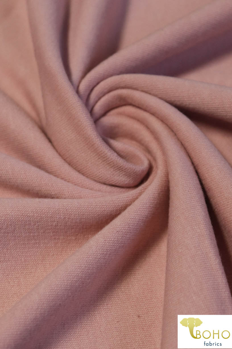 Light Pink. Cotton French Terry. CLFT-938-LP. - Boho Fabrics
