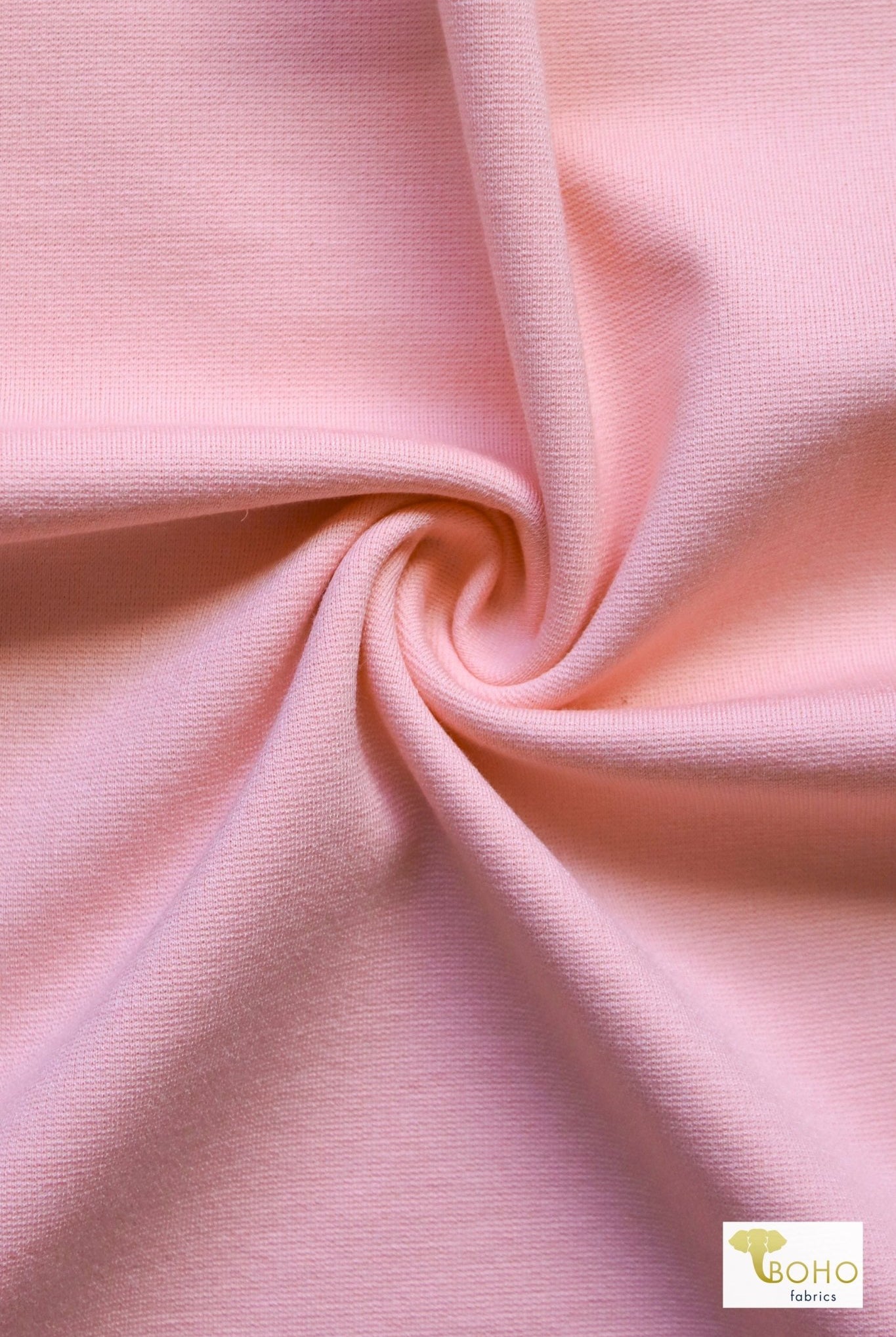 Light Pink, Ponte Solid Knit Fabric - Boho Fabrics