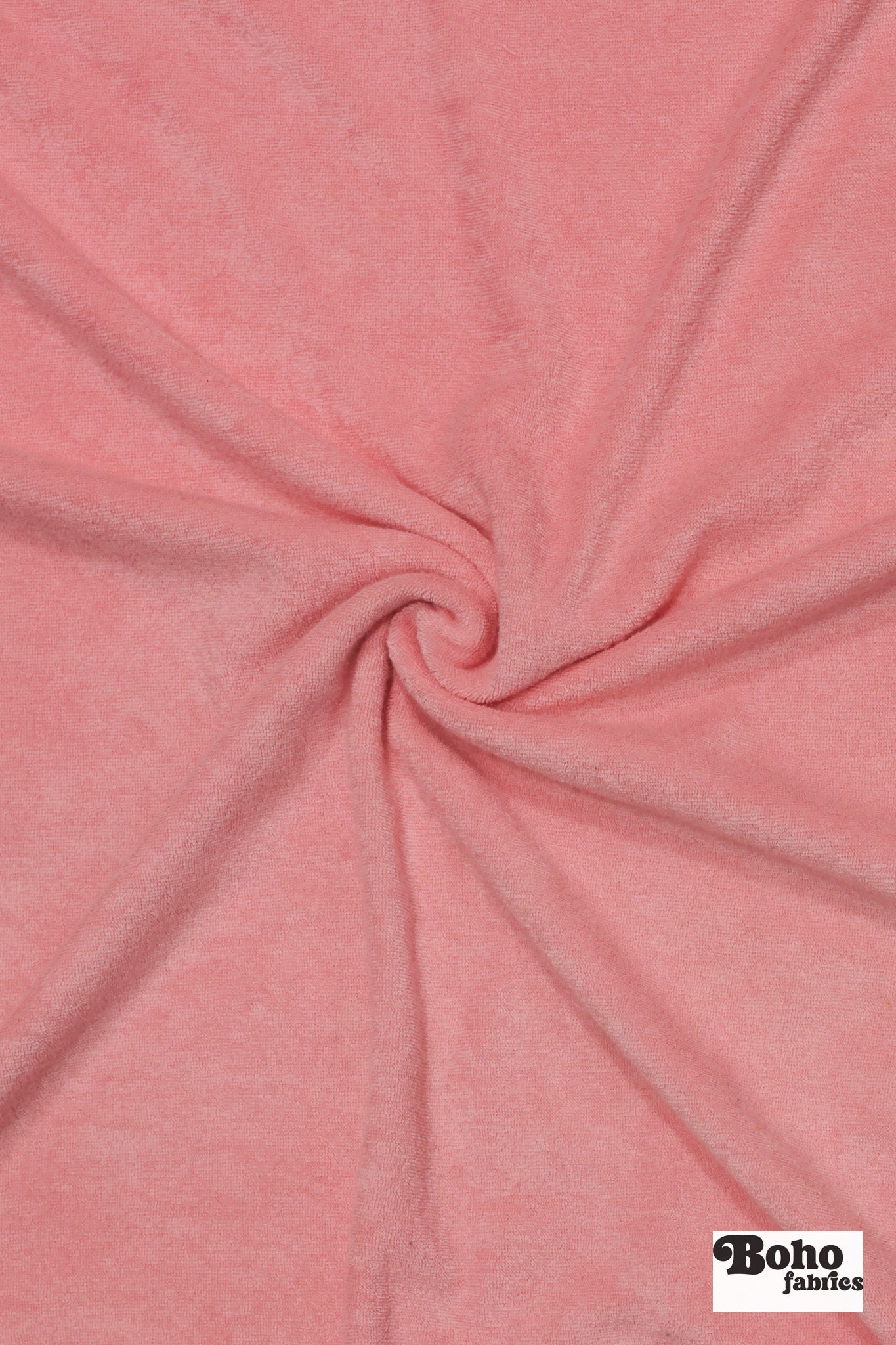Light Pink Terry Cloth, Knit Fabric - Boho Fabrics - French Terry Solid Knit