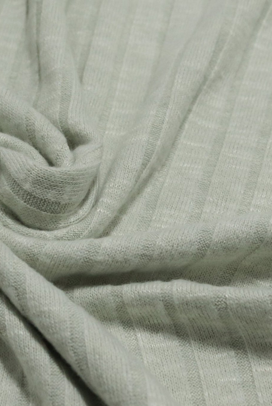 Light Pistachio Green 9x4 Brushed Rib Knit Fabric. BRIB-201-GRN - Boho Fabrics