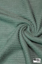 Light Teal, High Loft Grid Fleece Fabric by Polartec, featuring Recycled Polyester. *2nds* - Boho Fabrics - Performance Fabrics