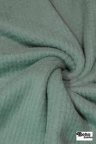 Light Teal, High Loft Grid Fleece Fabric by Polartec, featuring Recycled Polyester. *2nds* - Boho Fabrics - Performance Fabrics
