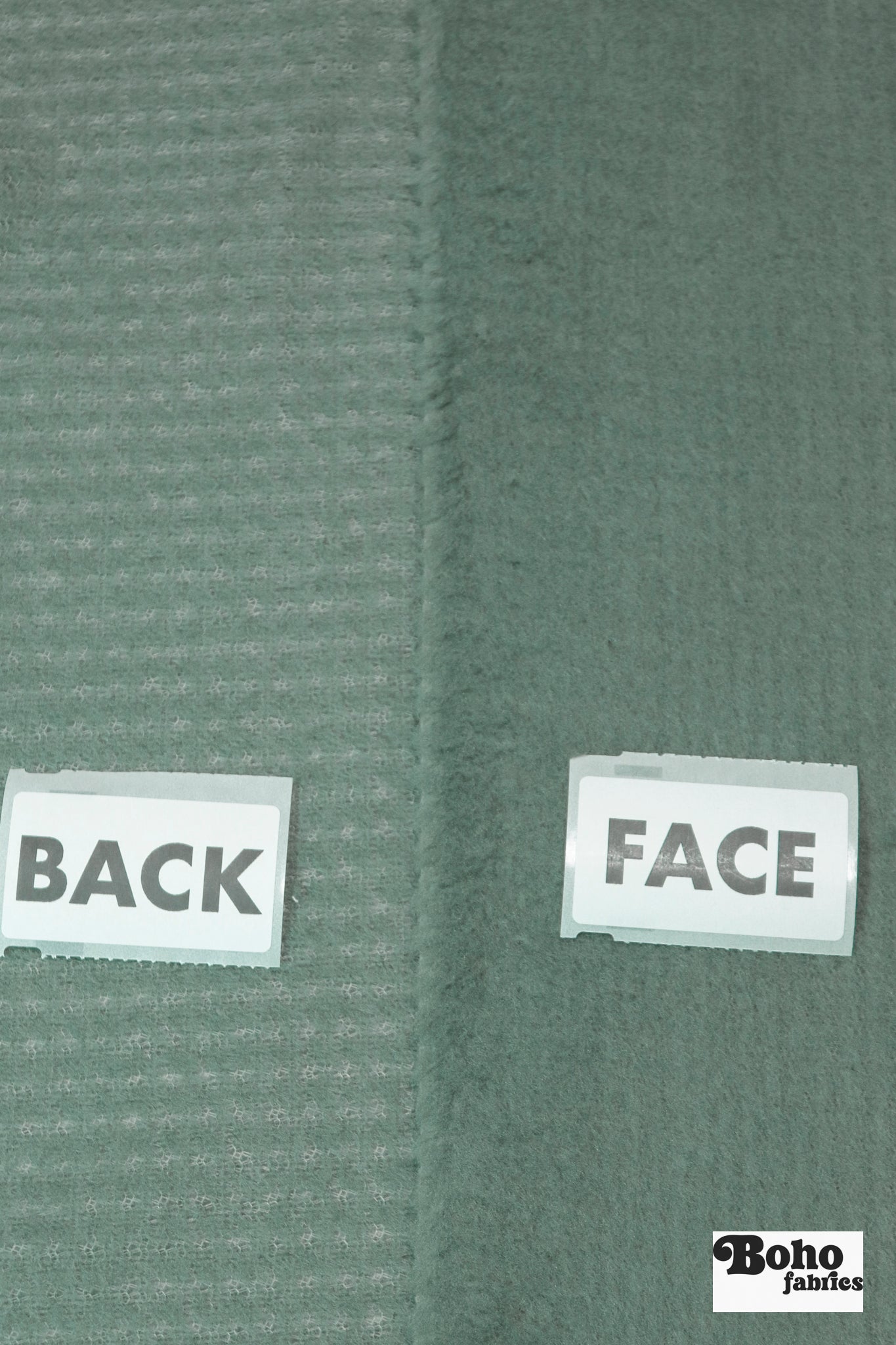 Light Teal, High Loft Grid Fleece Fabric by Polartec, featuring Recycled Polyester. *2nds* - Boho Fabrics - Performance Fabrics