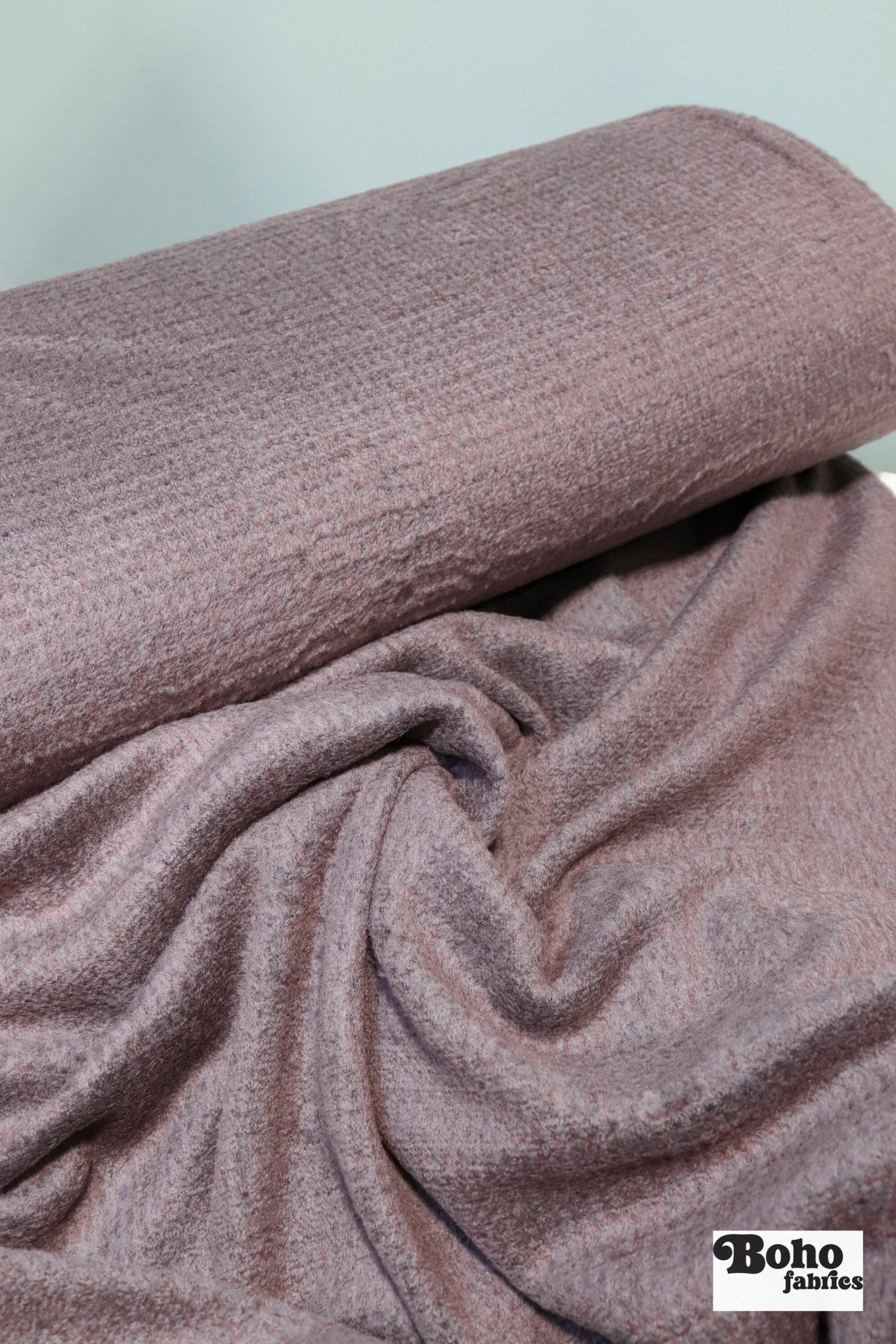 Light Thistle Purple, Structured High Loft Double - Velour Fleece Fabric by Polartec 2nds - Boho Fabrics - Performance Fabrics