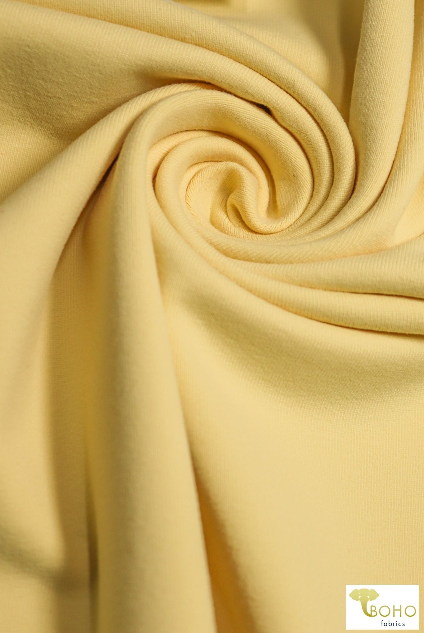 Light Yellow, Athletic Knit. ATH-127 - Boho Fabrics