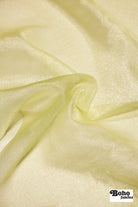 Light Yellow, Organza Shimmer, 44" Woven Fabric - Boho Fabrics - Organza, Woven Fabric