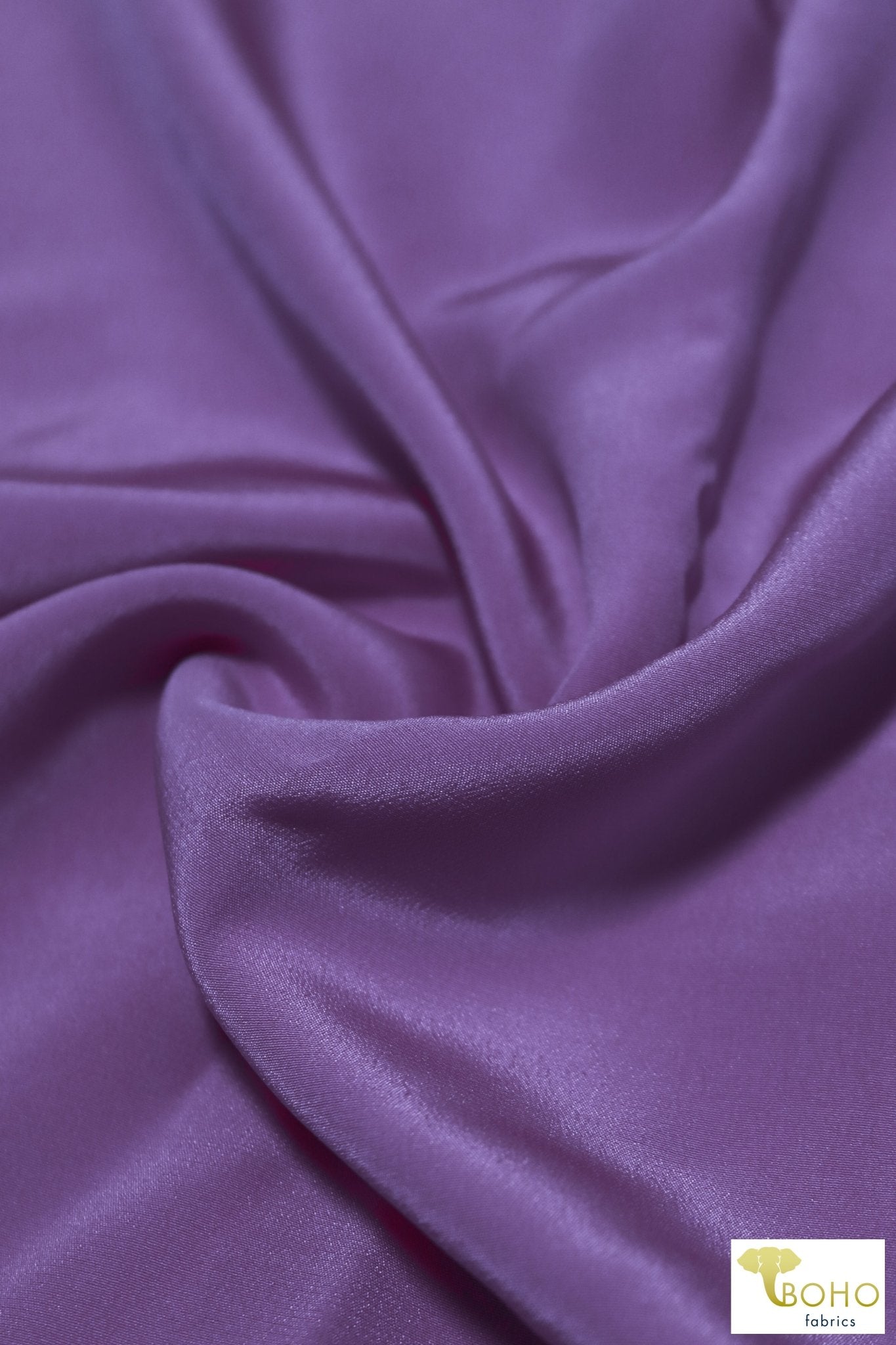 Lilac Lavender. Silk Crepe de Chine Woven Fabric. SILK-106 - Boho Fabrics