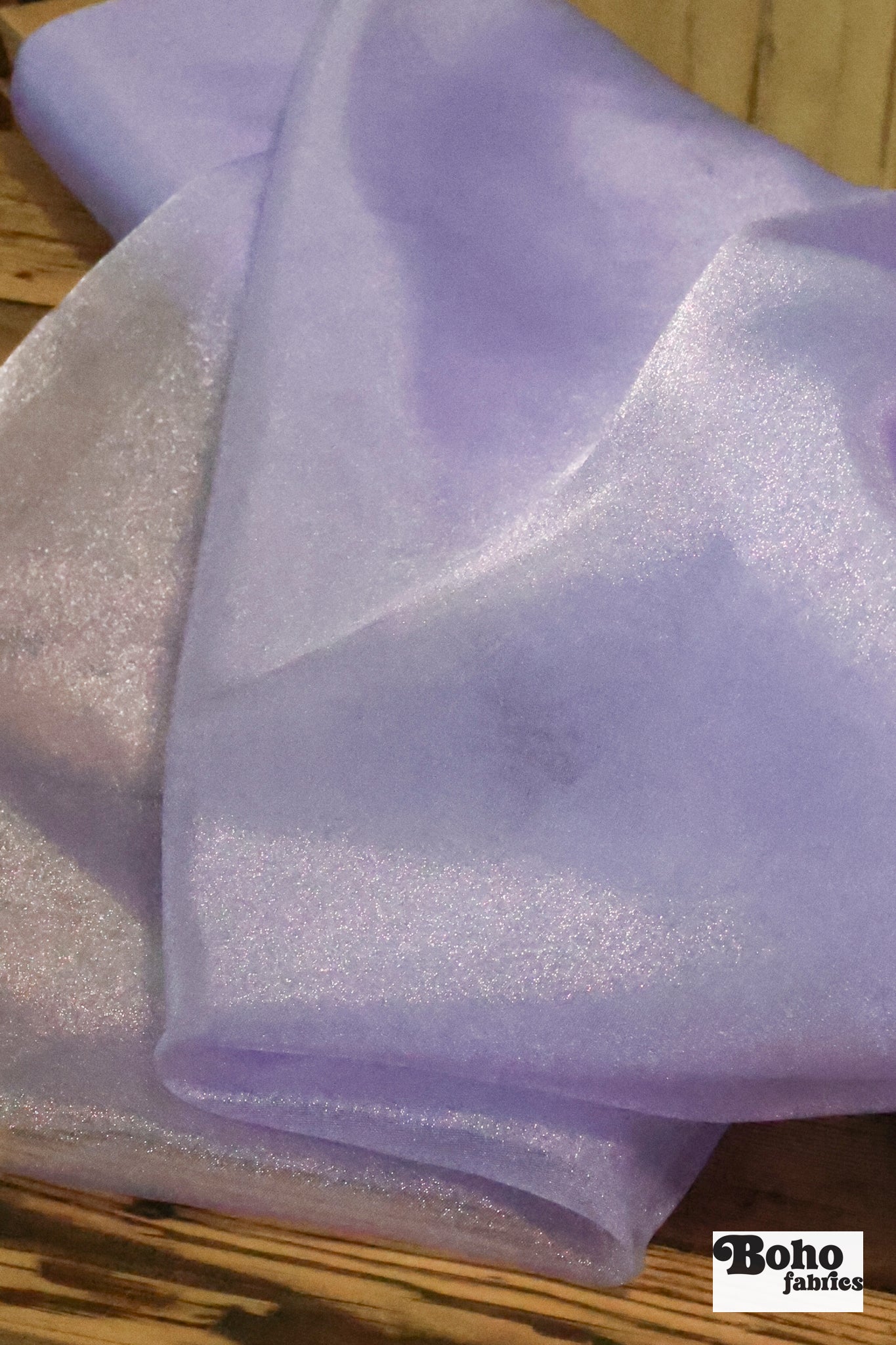 Lilac, Organza Shimmer, Woven Fabric - Boho Fabrics - Organza, Woven Fabric