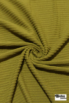 Lime Chartreuse, Power Grid Fleece by Polartec. Performance Knit Fabric - Boho Fabrics - Performance Fabrics