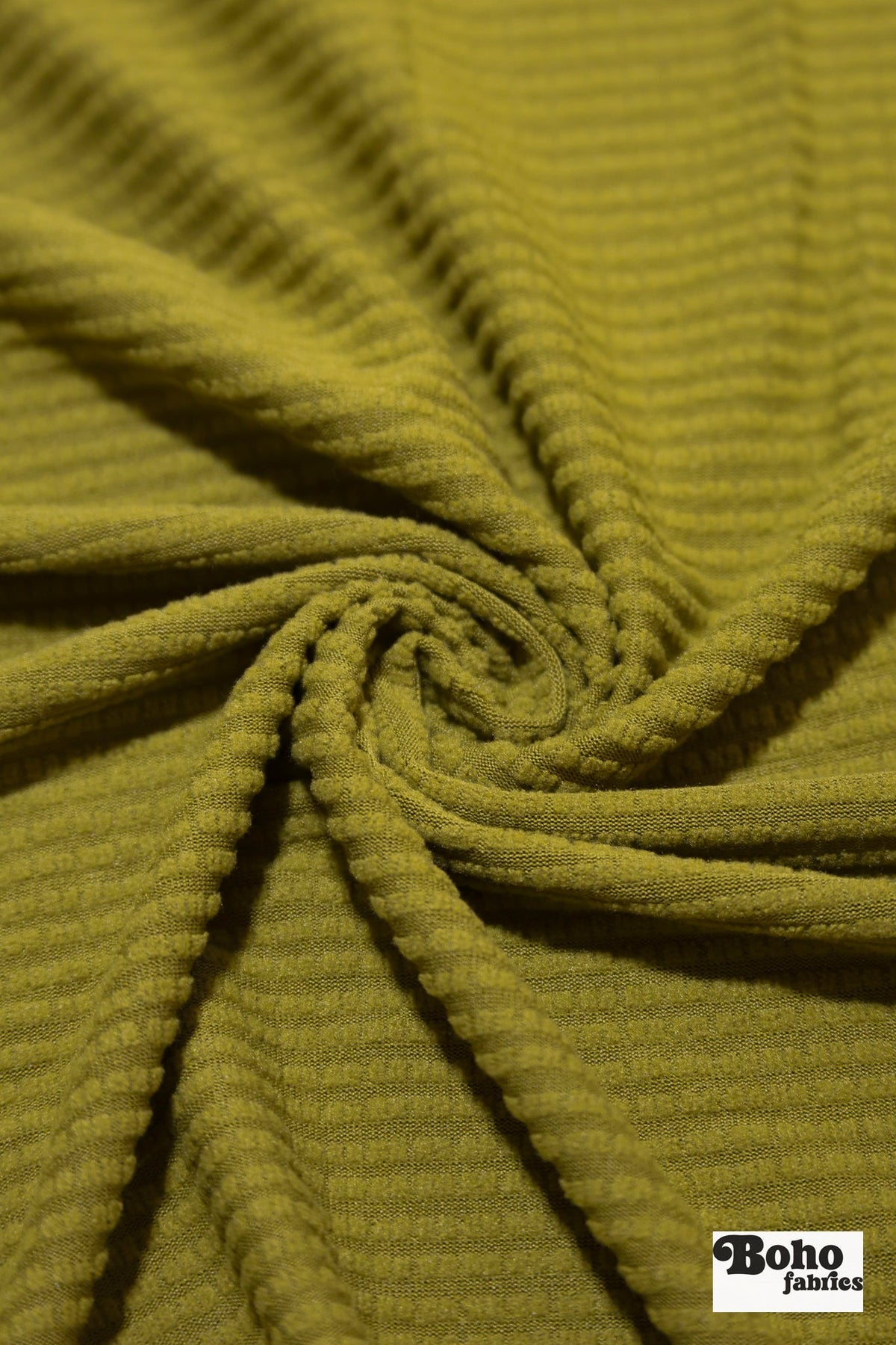 Lime Chartreuse, Power Grid Fleece by Polartec. Performance Knit Fabric - Boho Fabrics - Performance Fabrics