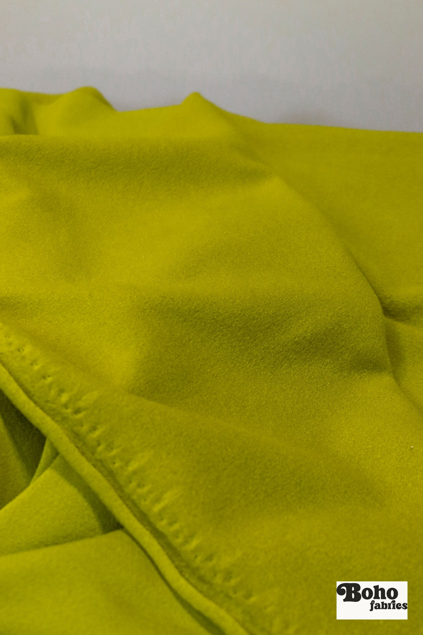 Lime Chartreuse, Power Stretch Pro Fleece - Backed Performance Fabric. 2nds - Boho Fabrics - Performance Fabrics