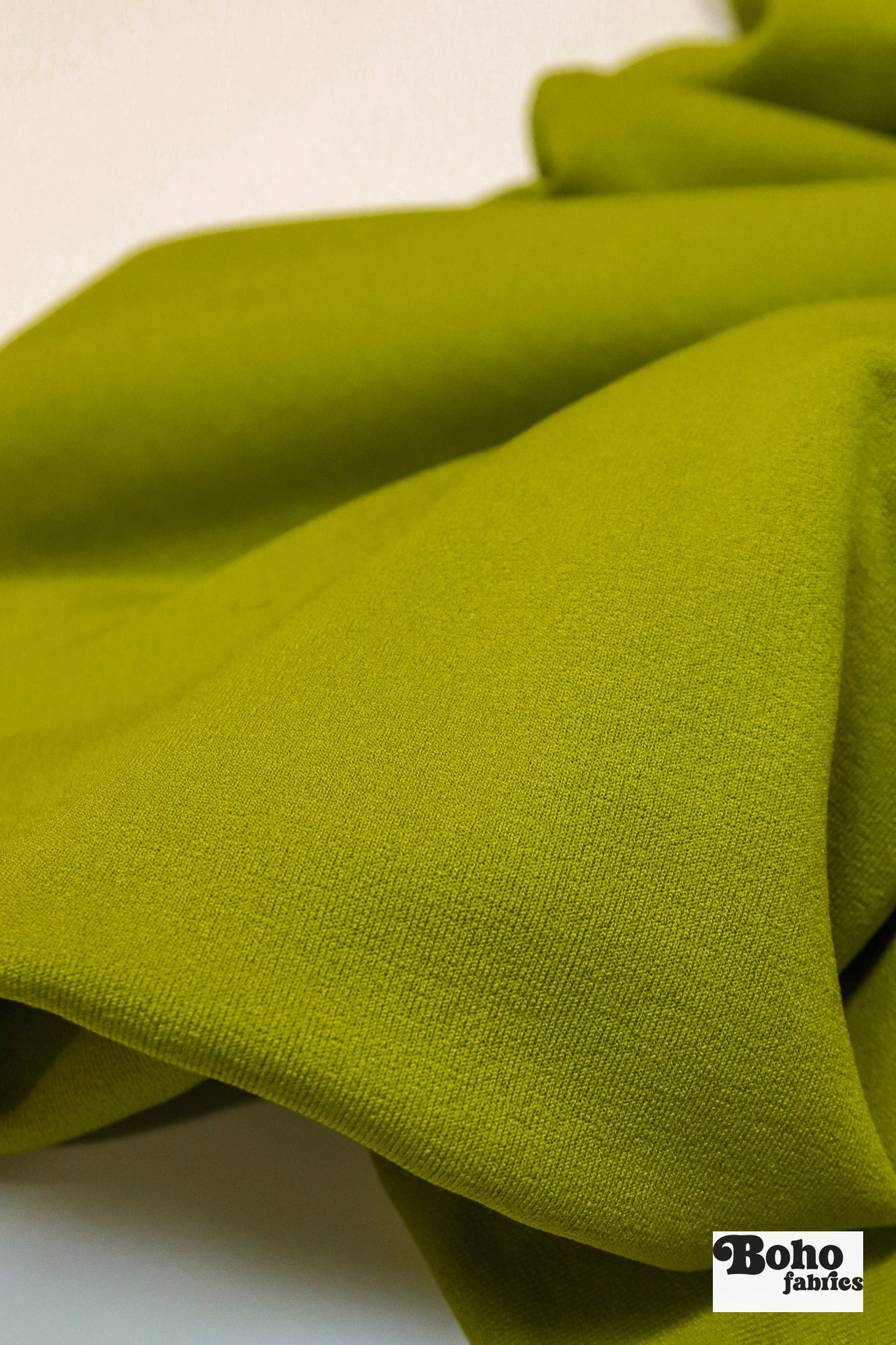 Lime Chartreuse, Power Stretch Pro Fleece - Backed Performance Fabric. 2nds - Boho Fabrics - Performance Fabrics