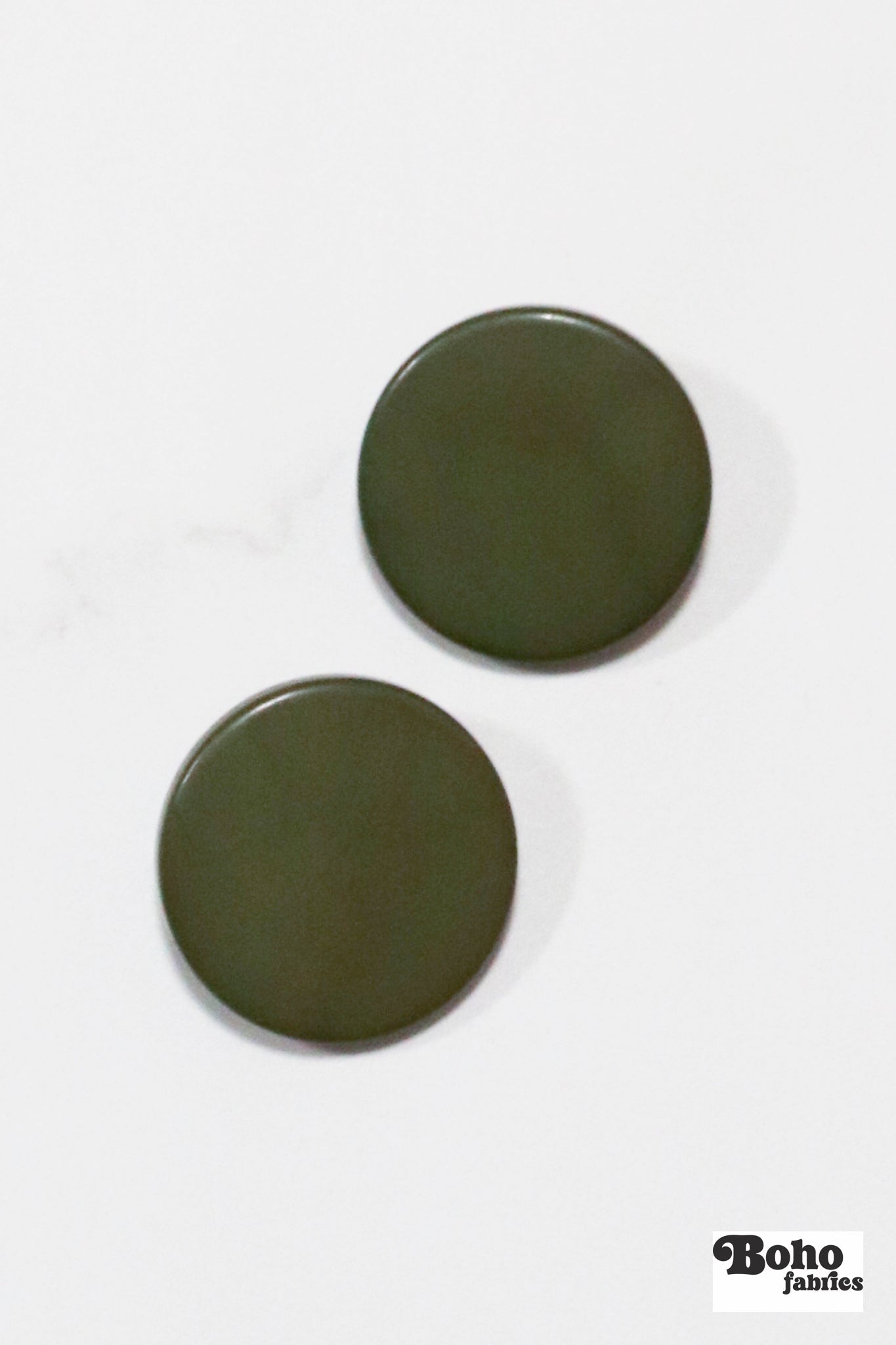 Lime Green, Mod Gambit, Shank Button. Available in 15mm, 18mm, 20mm, 25mm - Boho Fabrics - Buttons & Snaps