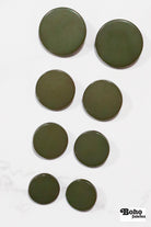 Lime Green, Mod Gambit, Shank Button. Available in 15mm, 18mm, 20mm, 25mm - Boho Fabrics - Buttons & Snaps