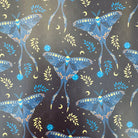 Luna Moth Custom Printed Vinyl – 18" x 54" - Boho Fabrics - Vinyl Fabric