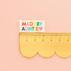 Made by Auntie Woven Sewing Labels Rainbow Colors - Boho Fabrics -