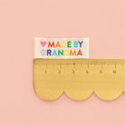Made by Grandma Woven Sewing Labels Rainbow Colors - Boho Fabrics -