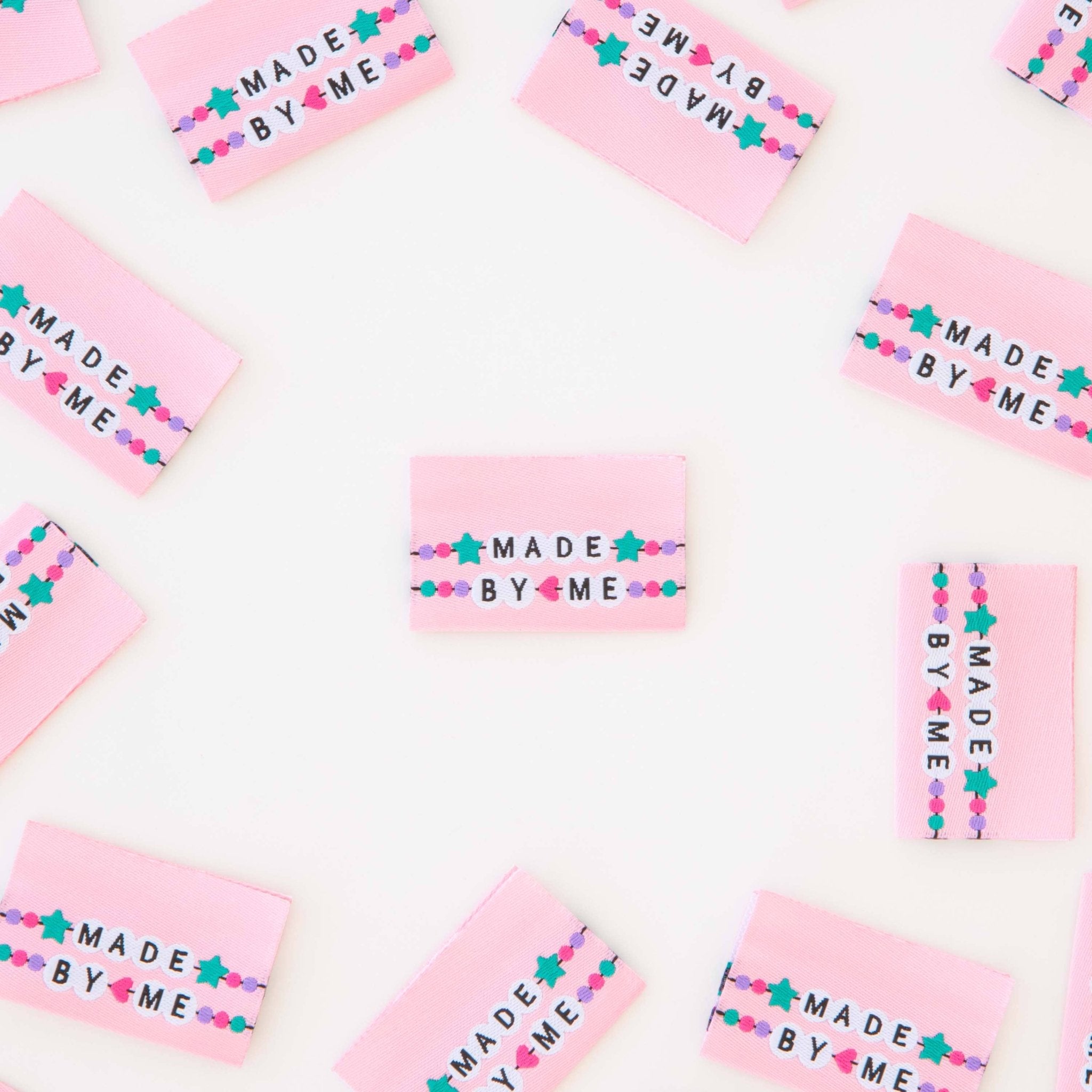 Made by Me Friendship Bracelet - Sewing Woven Labels - Boho Fabrics - Sew - in Labels