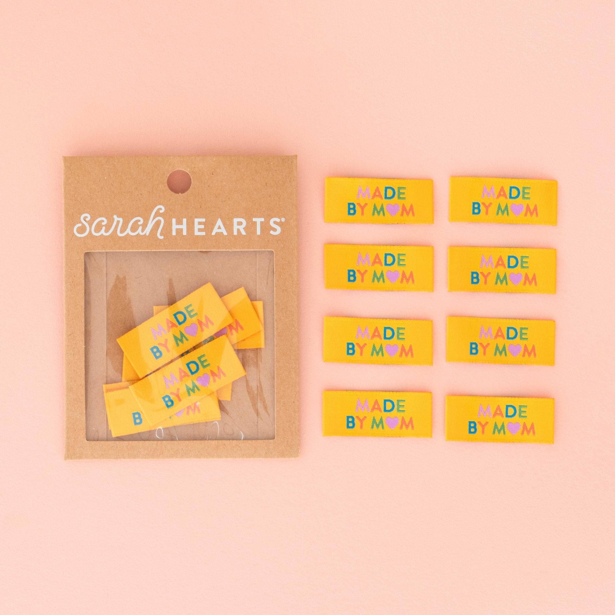 Made by Mom -  Sewing Woven Clothing Label Tags - Boho Fabrics - Sew - in Labels