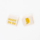 Made in My State Gold Woven Labels - Boho Fabrics -