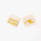 Made in My State Gold Woven Labels - Boho Fabrics -