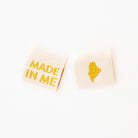 Made in My State Gold Woven Labels - Boho Fabrics -