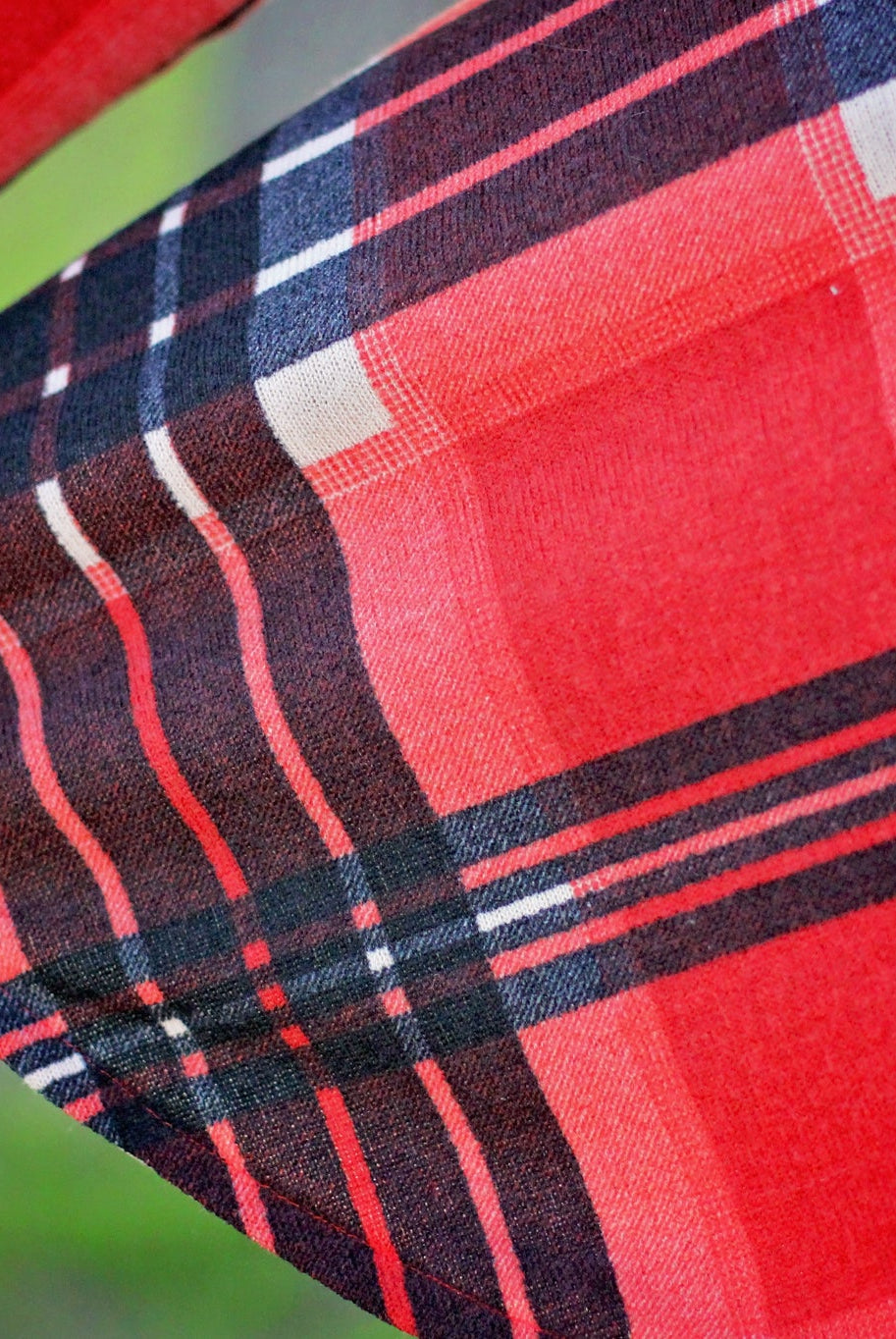 Madi Plaid! Red/Black Plaid Brushed Sweater Knit Fabric. PRSW-104 - Boho Fabrics