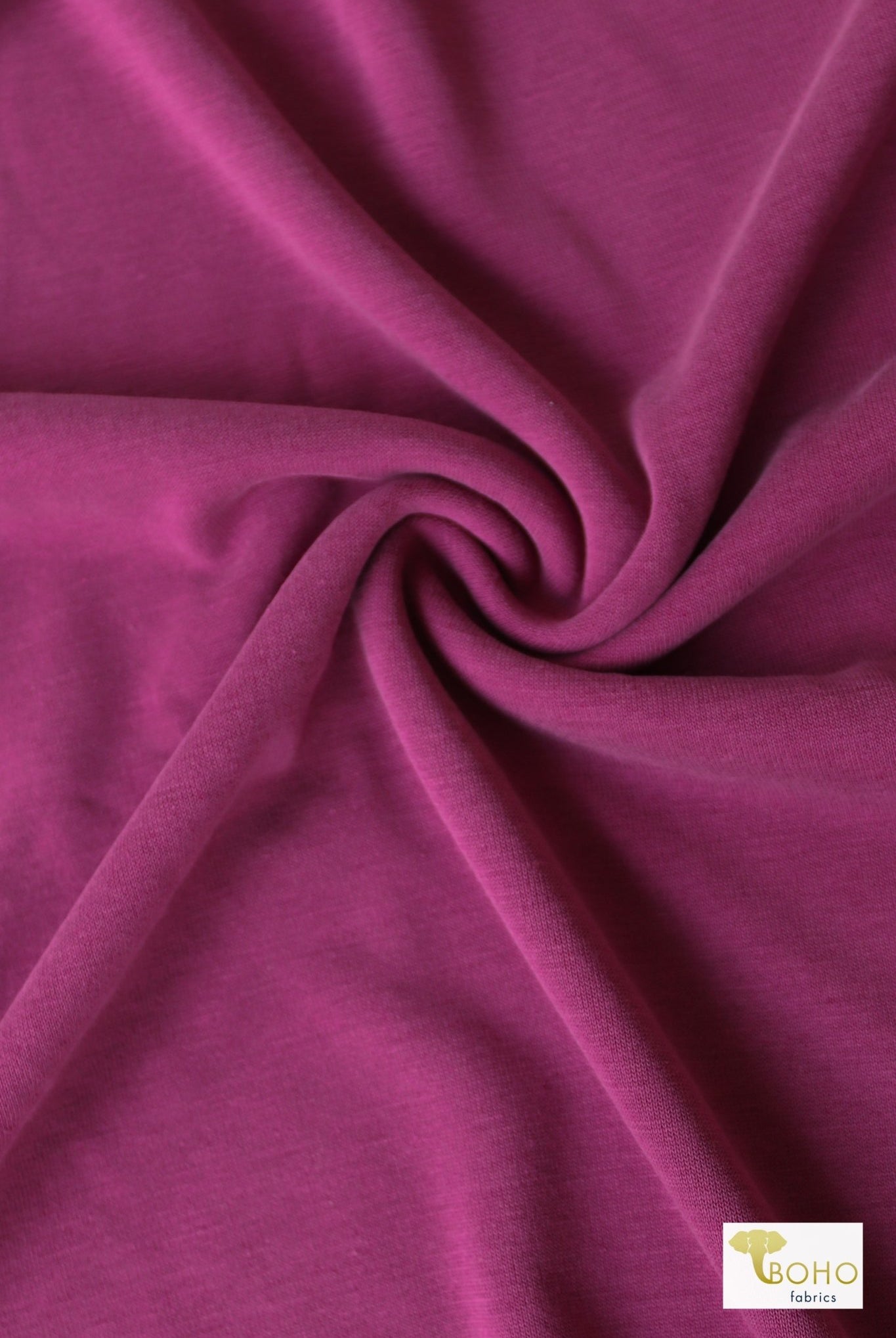 Magenta, Solid Cupro Knit - Boho Fabrics