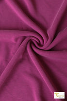 Magenta, Solid Cupro Knit - Boho Fabrics