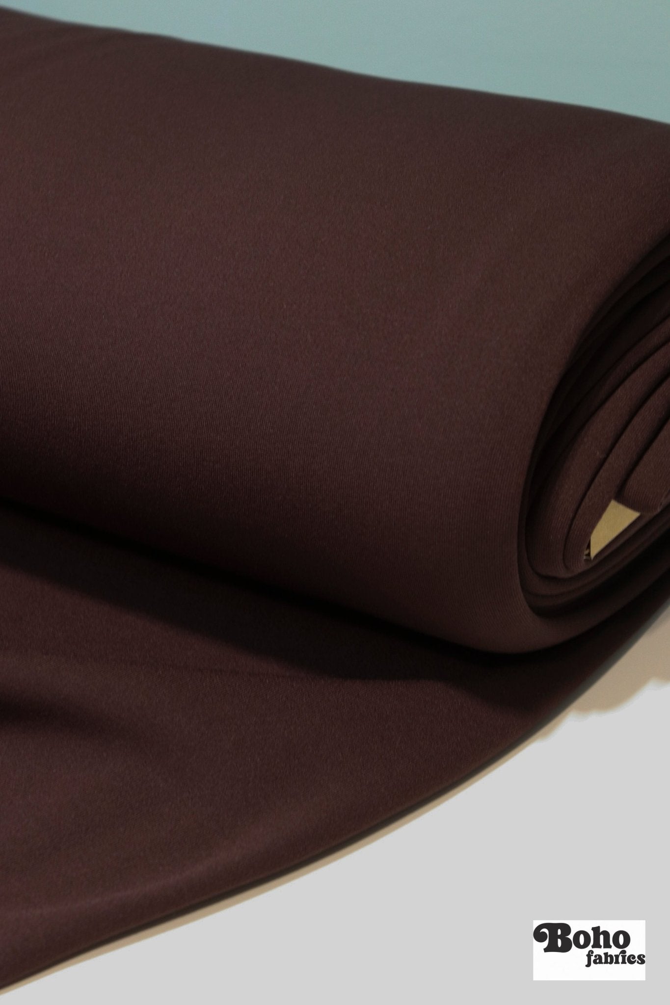 Mahogany Brown, Power Stretch Pro Fleece - Backed Performance Fabric - Boho Fabrics - Performance Fabrics