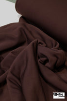Mahogany Brown, Power Stretch Pro Fleece - Backed Performance Fabric - Boho Fabrics - Performance Fabrics