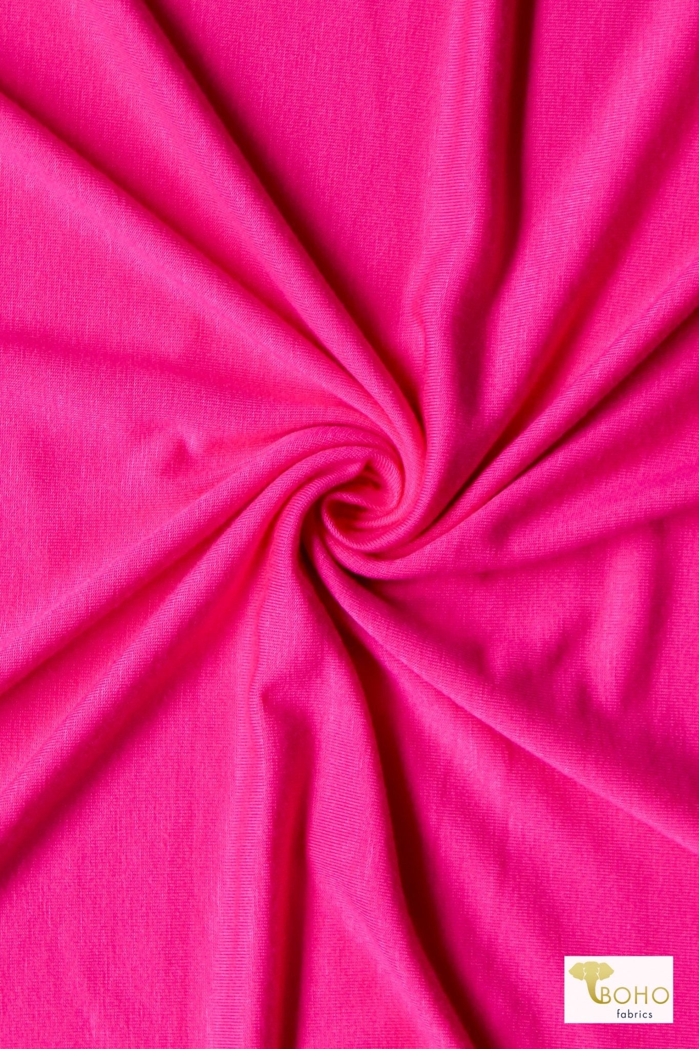 Malibu Pink, Rayon Spandex Knit - Boho Fabrics