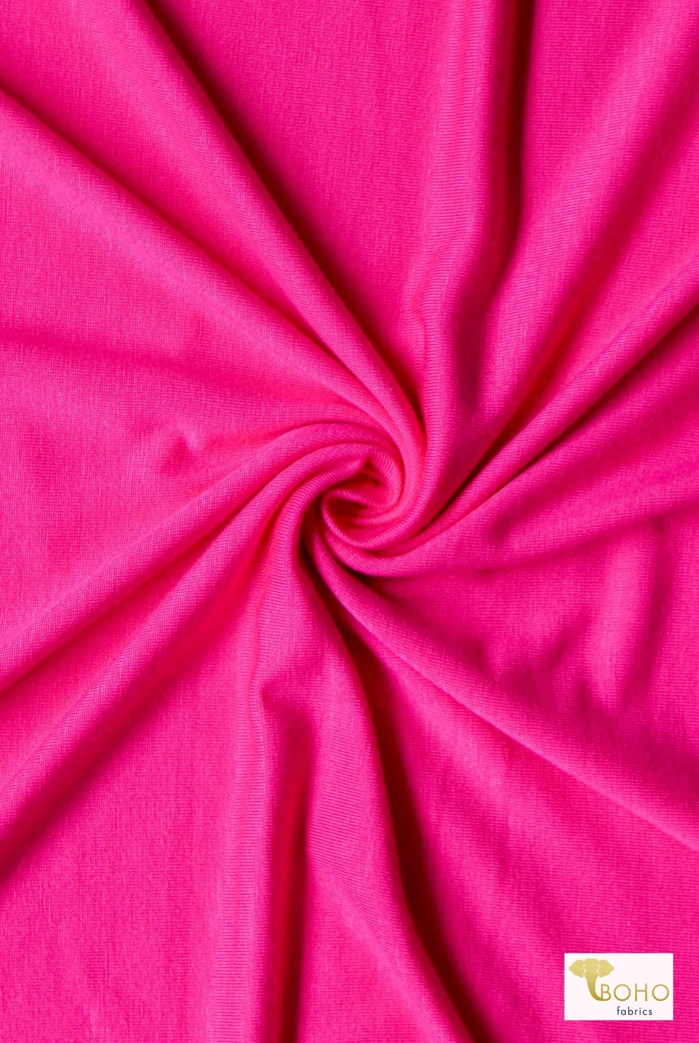 Malibu Pink, Rayon Spandex Knit - Boho Fabrics