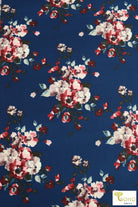 Marina Florals on Blue, DBP. BPP-312 - Boho Fabrics