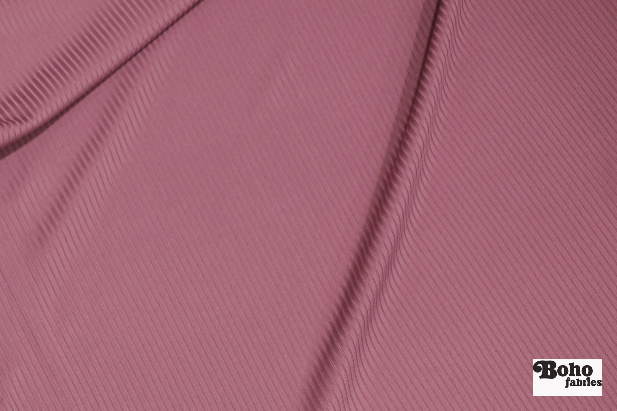 Mauve, Athletic Rib Knit Fabric - Boho Fabrics - Athletic Knit Fabric