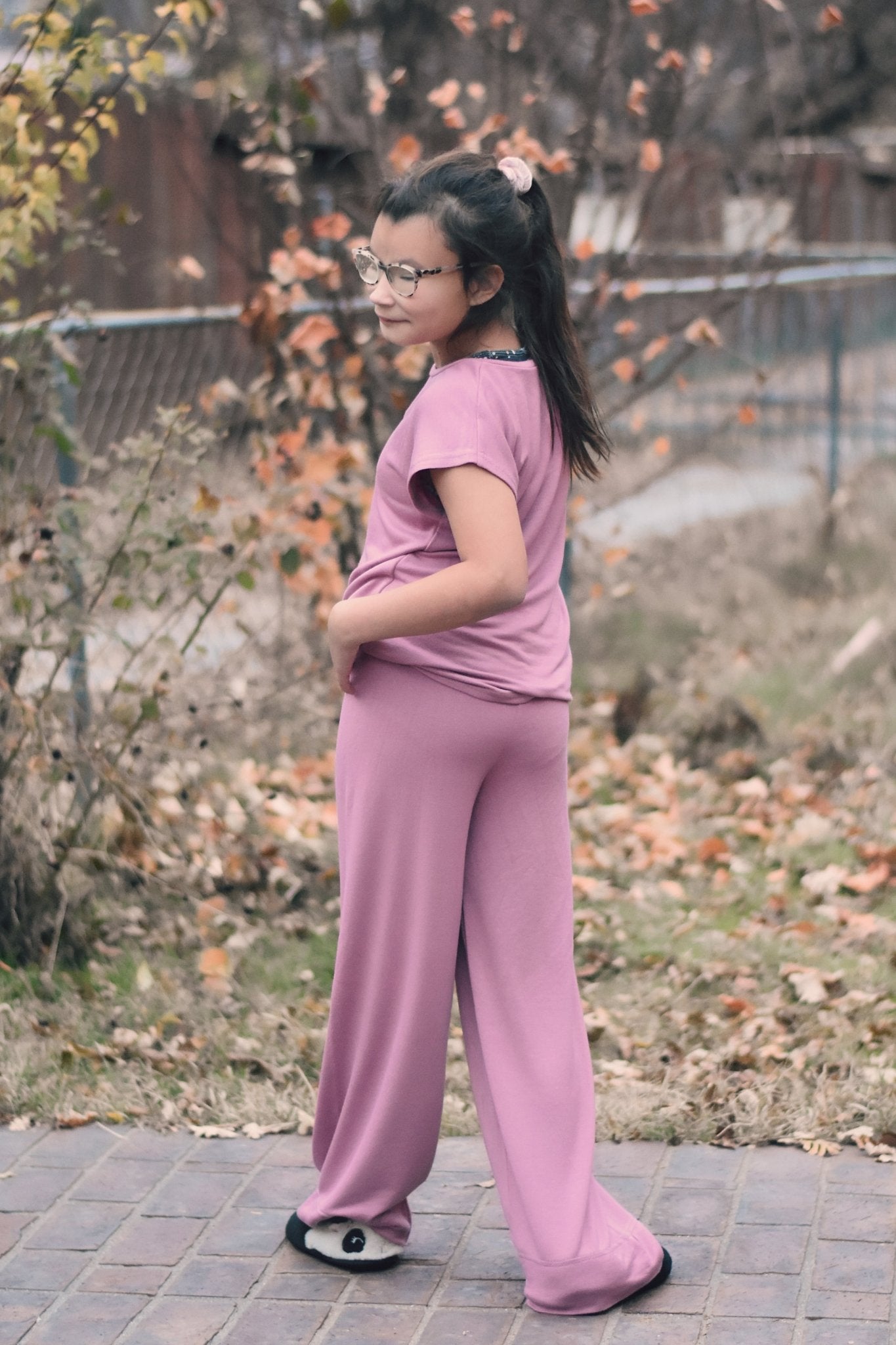 Mauve, Brushed French Terry Solid Knit Fabric - Boho Fabrics - French Terry Solid Knit