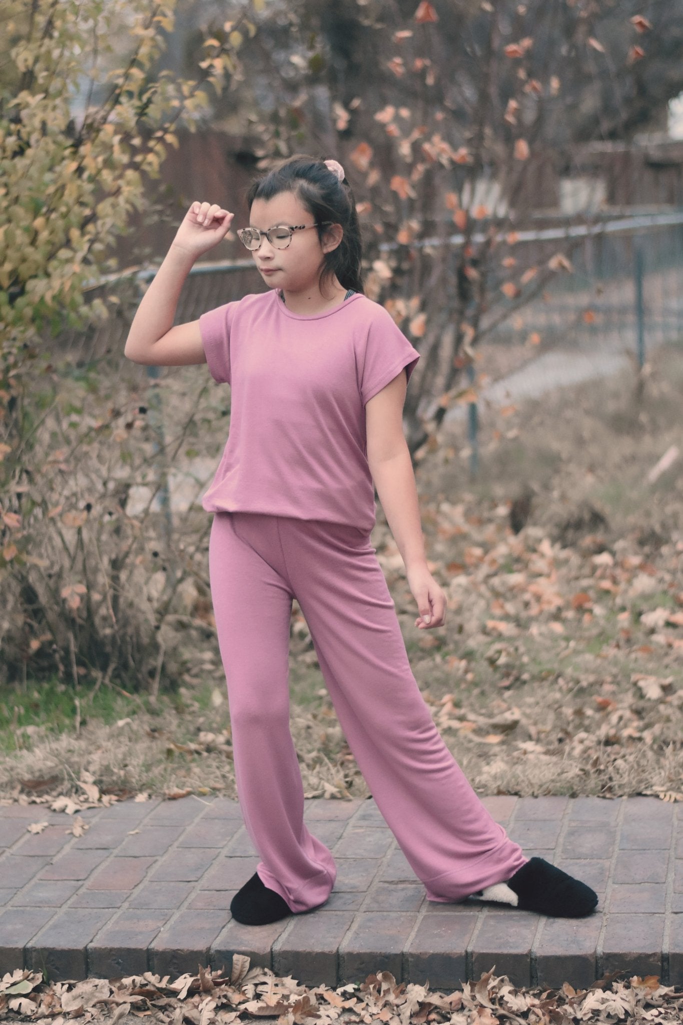 Mauve, Brushed French Terry Solid Knit Fabric - Boho Fabrics - French Terry Solid Knit